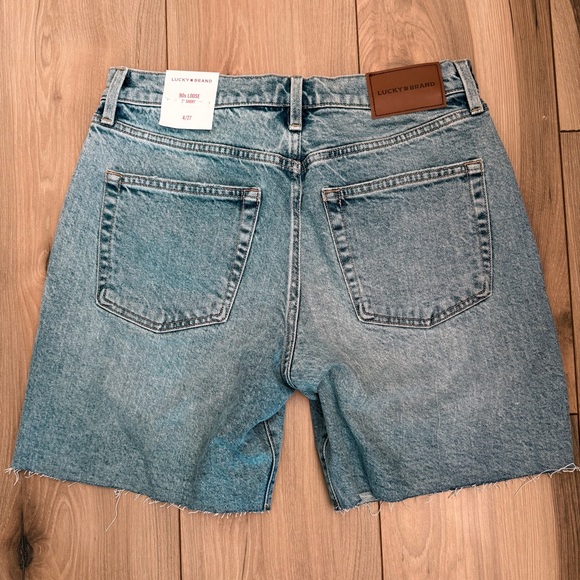 NWT Lucky Brand 90s Loose Denim Shorts 7” Inseam Size 4 / 27 - Picture 9 of 15